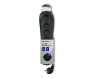 QOLTEC Listwa antyprzepięciowa - 5 gniazd, 1.8m, czarna 50269 - 574382 - zdjęcie 4
